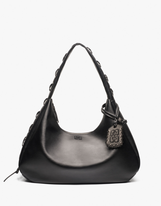 Bolso Hobo xxl negro Ganni Bolso Hobo xxl negro Ganni